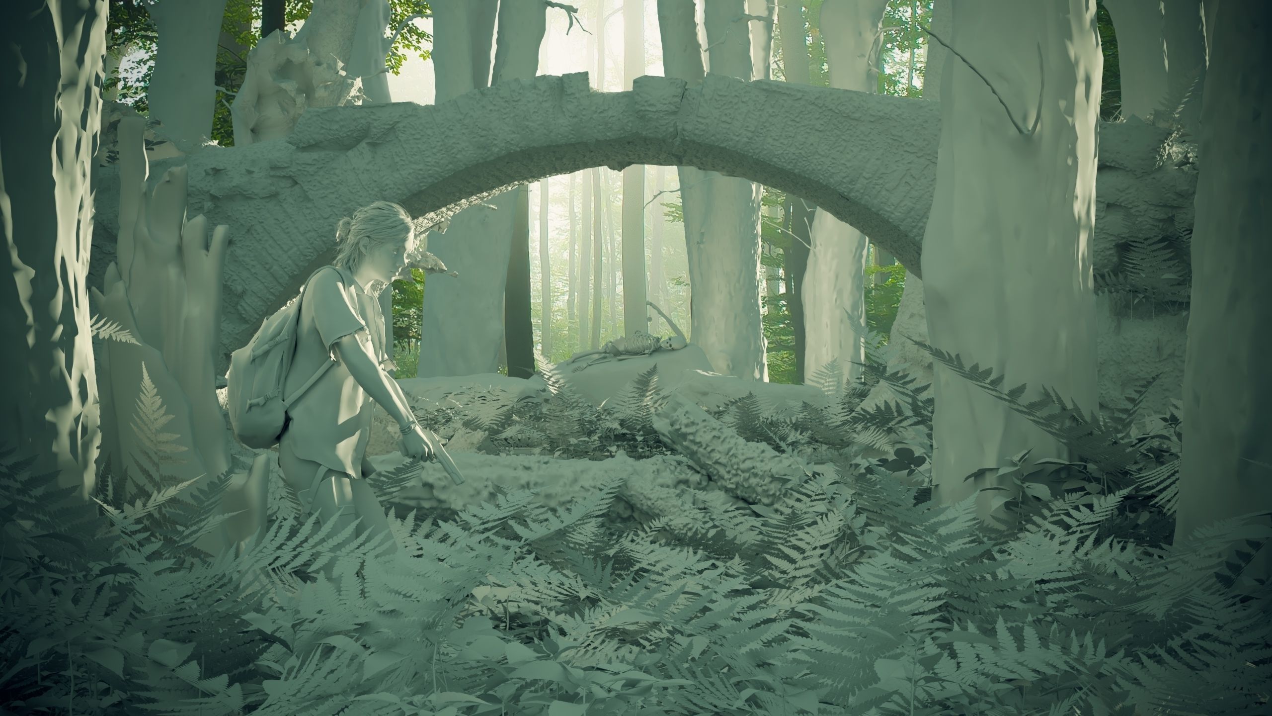 Ellie the last of us 2 - Forest set Cinema4d and Corona 3d model 3D model_3