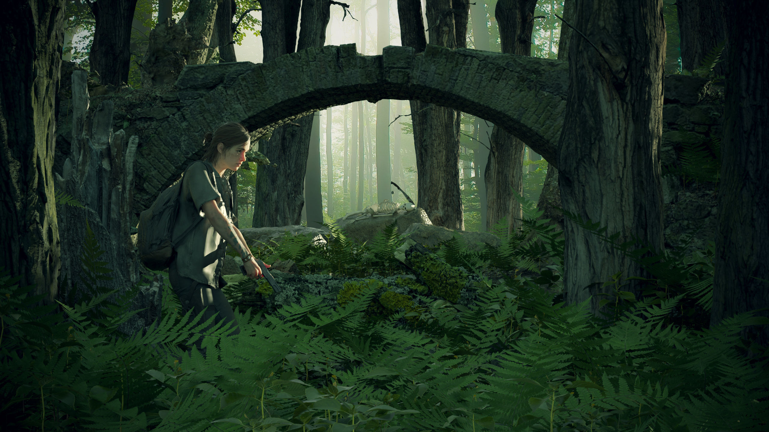 Ellie the last of us 2 - Forest set Cinema4d and Corona 3d model 3D model_4