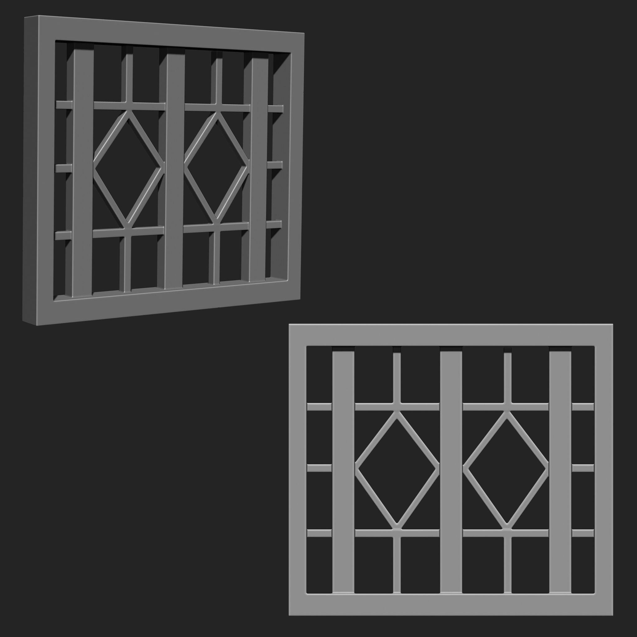Wooden Window IMM Brush Pack 10 in One Vol 2 3D model | CGTrader