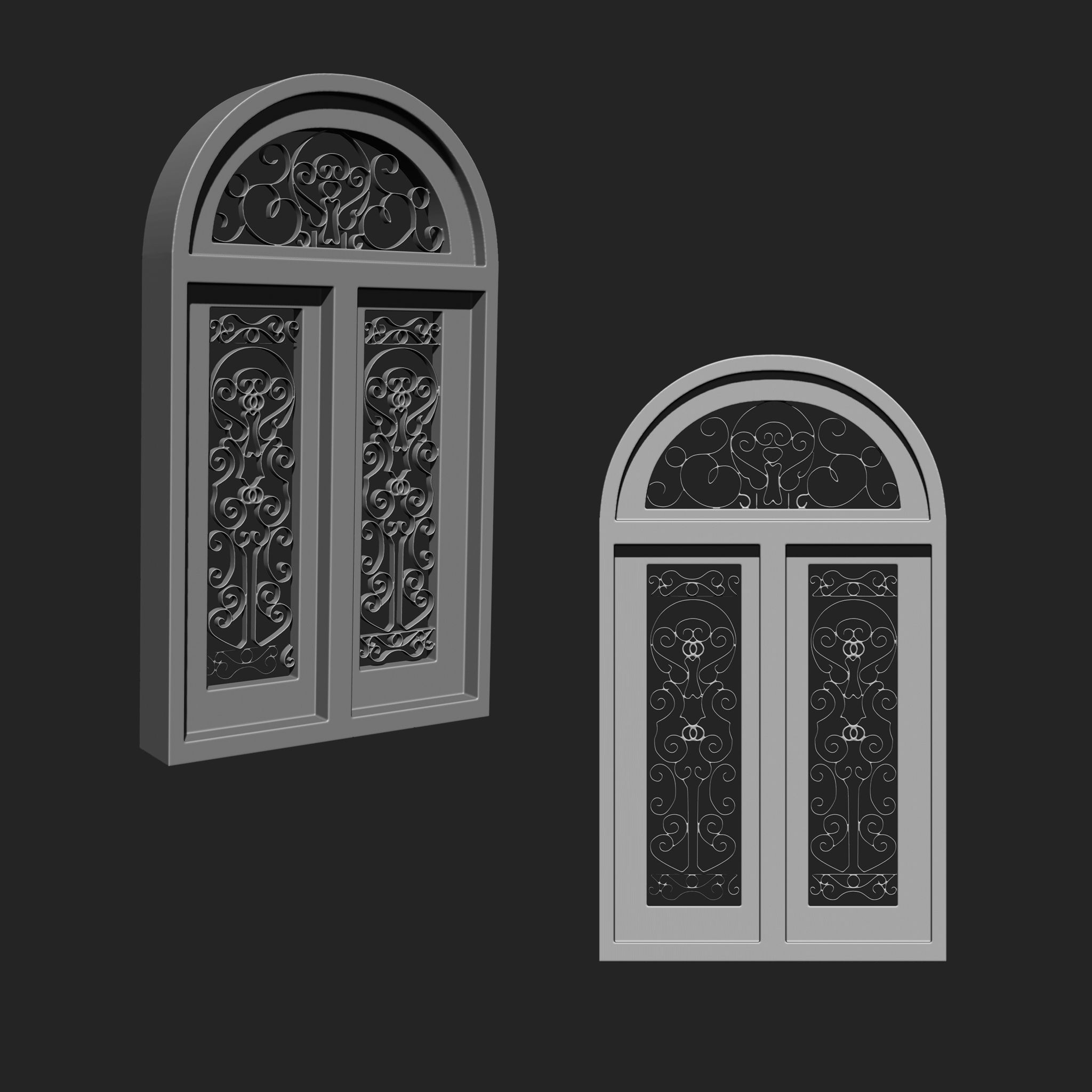 Wooden Window IMM Brush Pack 10 in One Vol 2 3D model | CGTrader