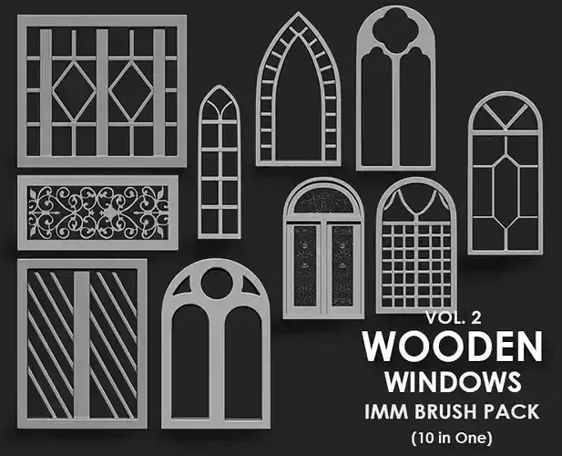 Wooden Window IMM Brush Pack 10 in One Vol 2