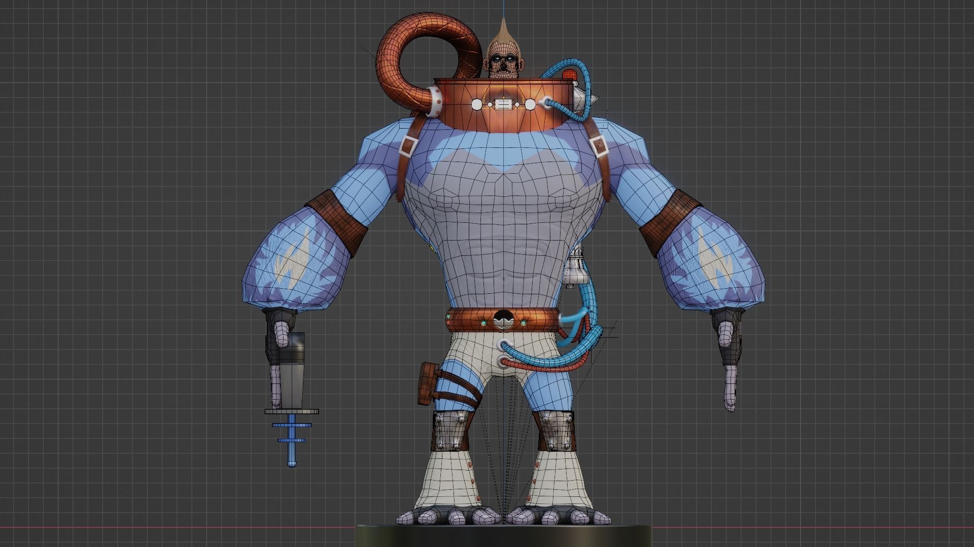 SpaceBoy Umbrella Academy 3D model_13