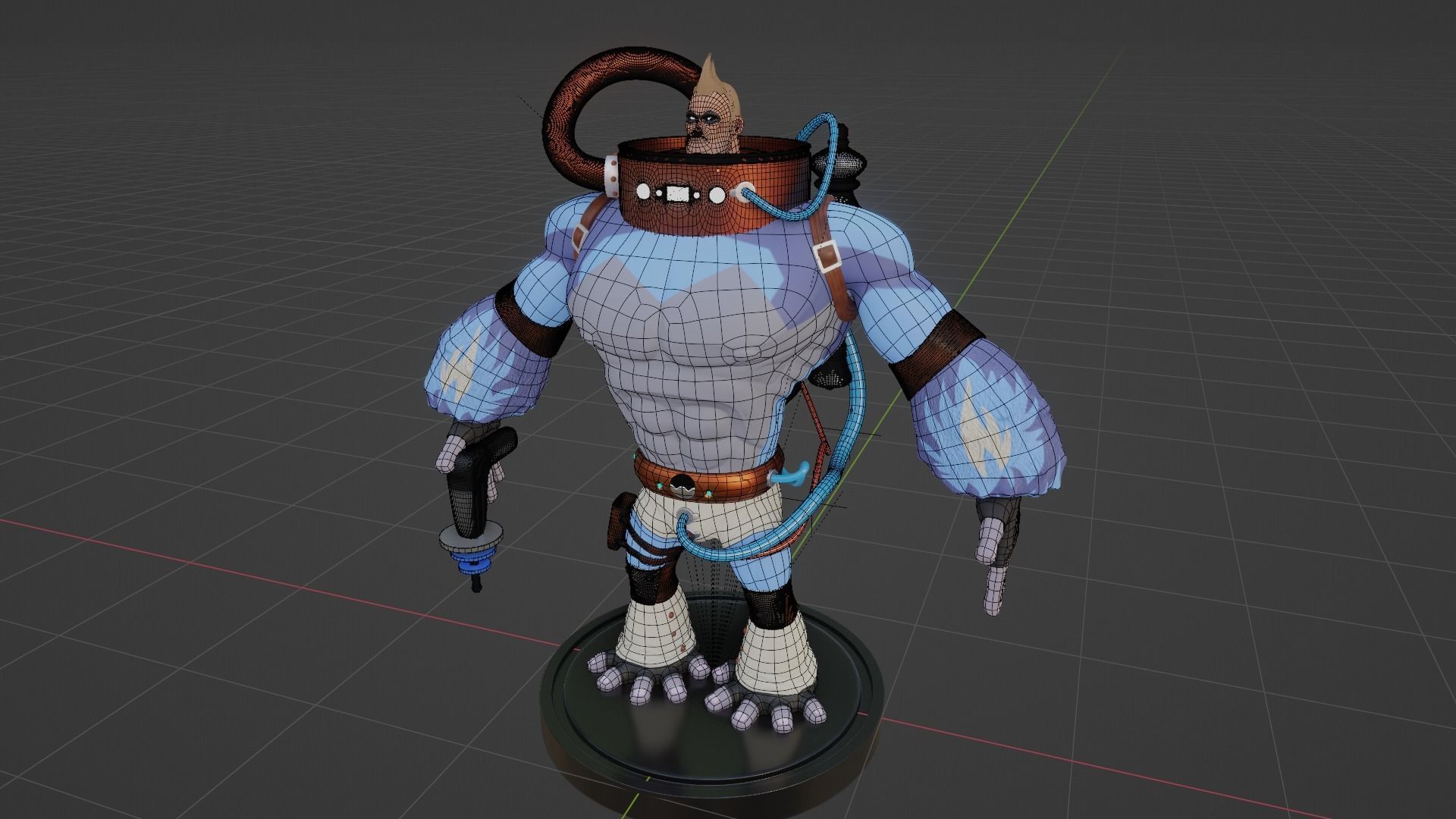 SpaceBoy Umbrella Academy 3D model_16