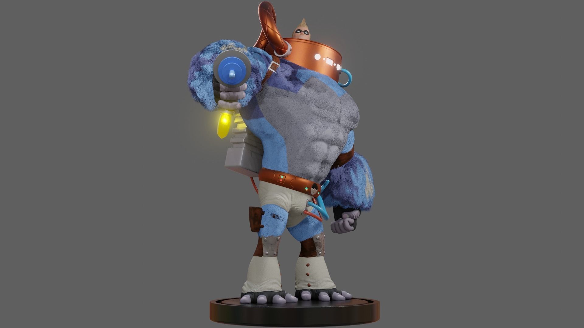 SpaceBoy Umbrella Academy 3D model_3