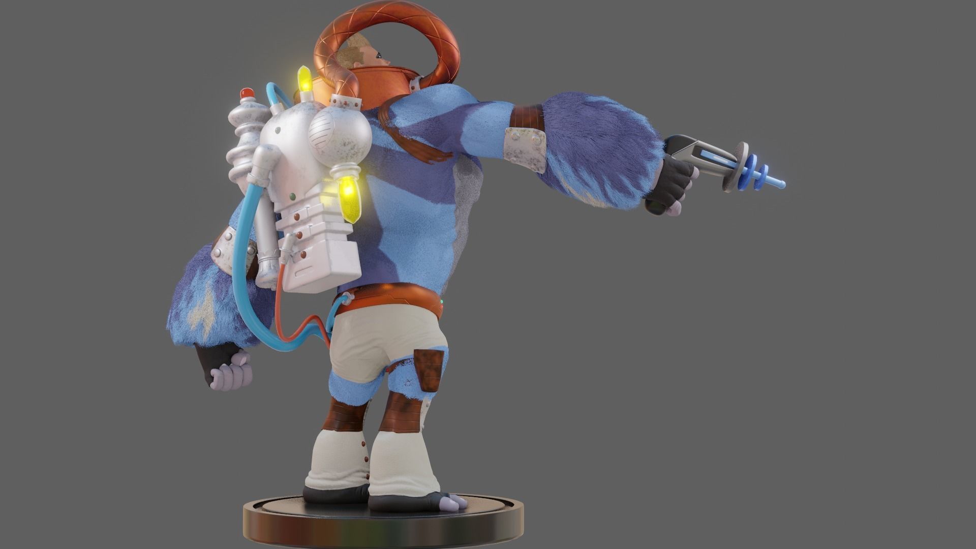 SpaceBoy Umbrella Academy 3D model_4