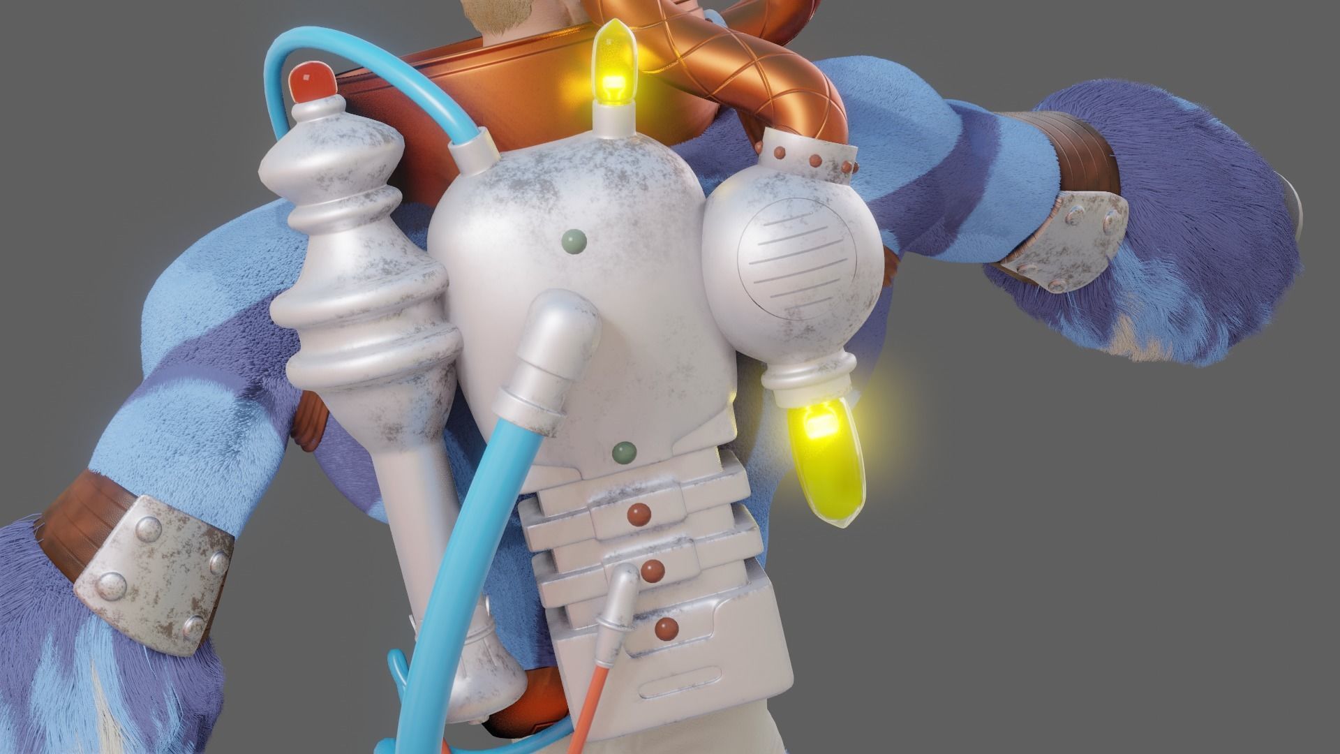 SpaceBoy Umbrella Academy 3D model_8