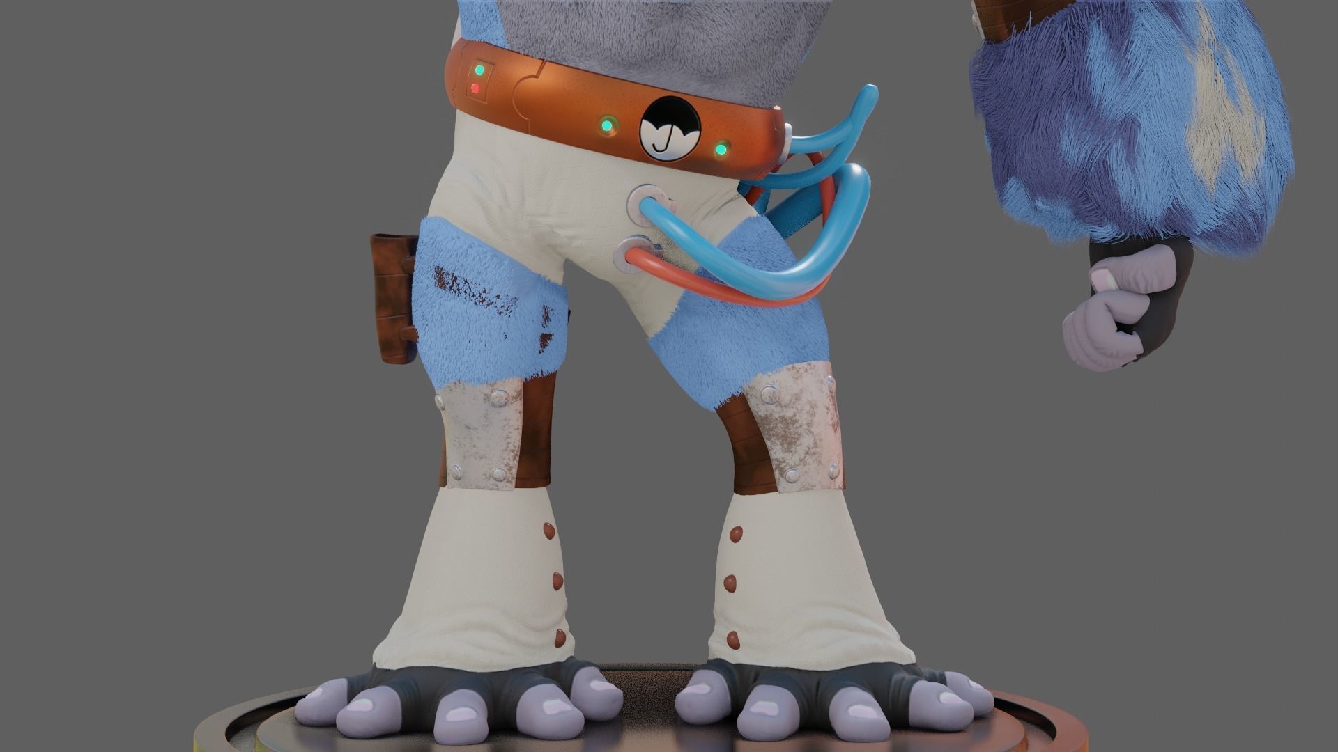 SpaceBoy Umbrella Academy 3D model_7