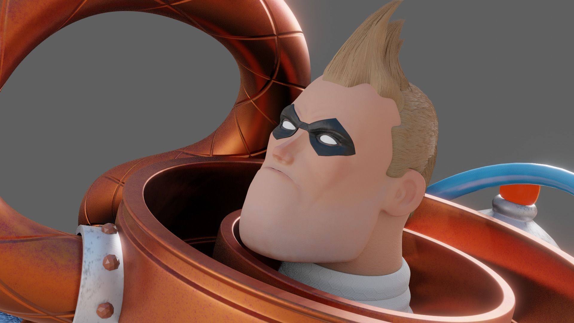 SpaceBoy Umbrella Academy 3D model_6