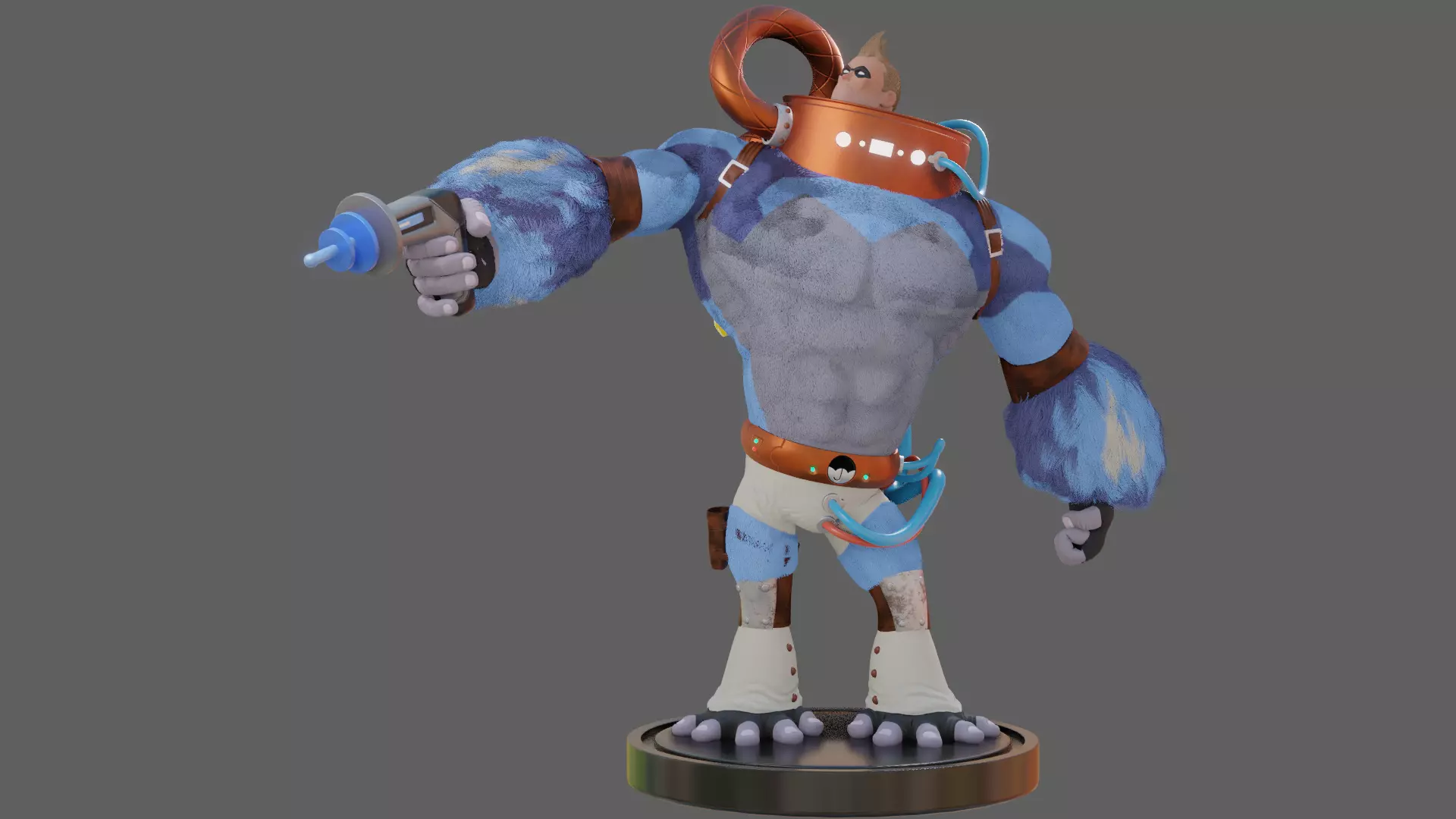 SpaceBoy Umbrella Academy 3D model_0