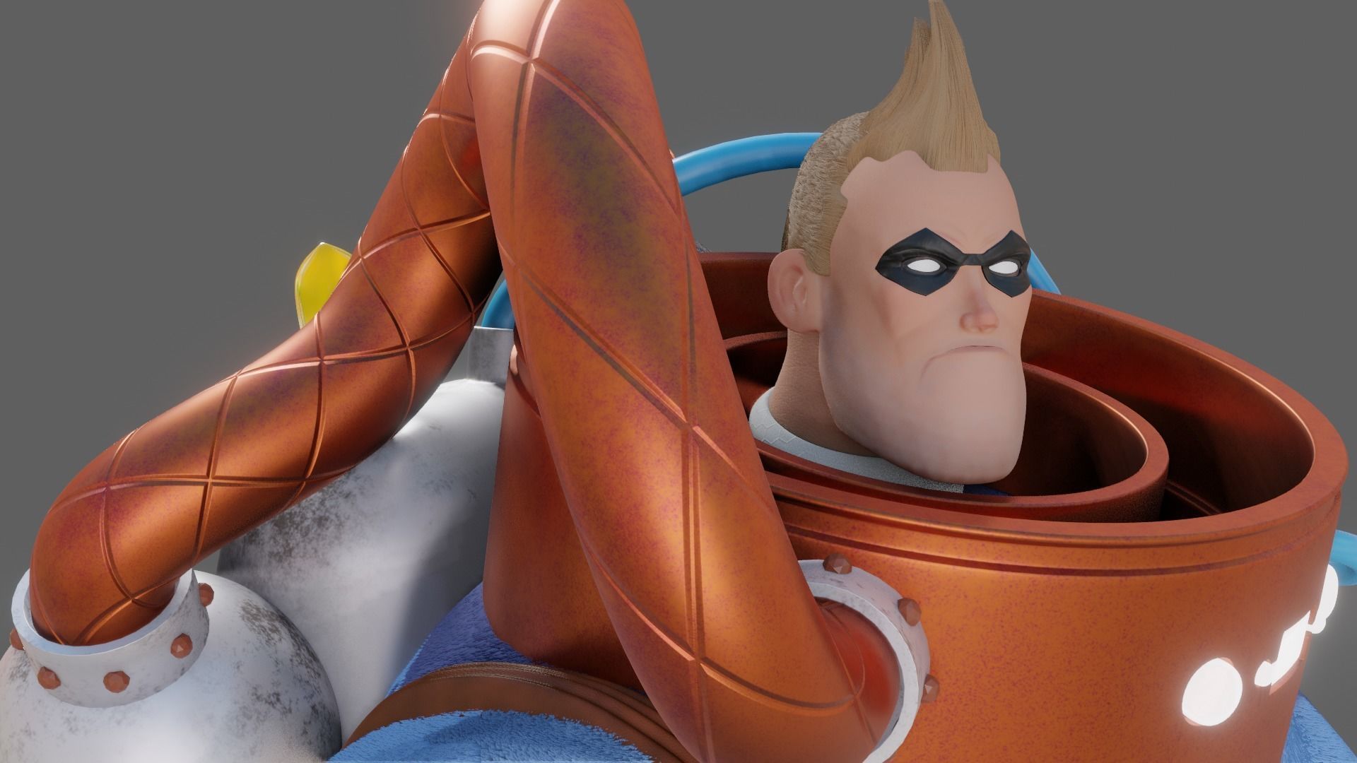 SpaceBoy Umbrella Academy 3D model_11