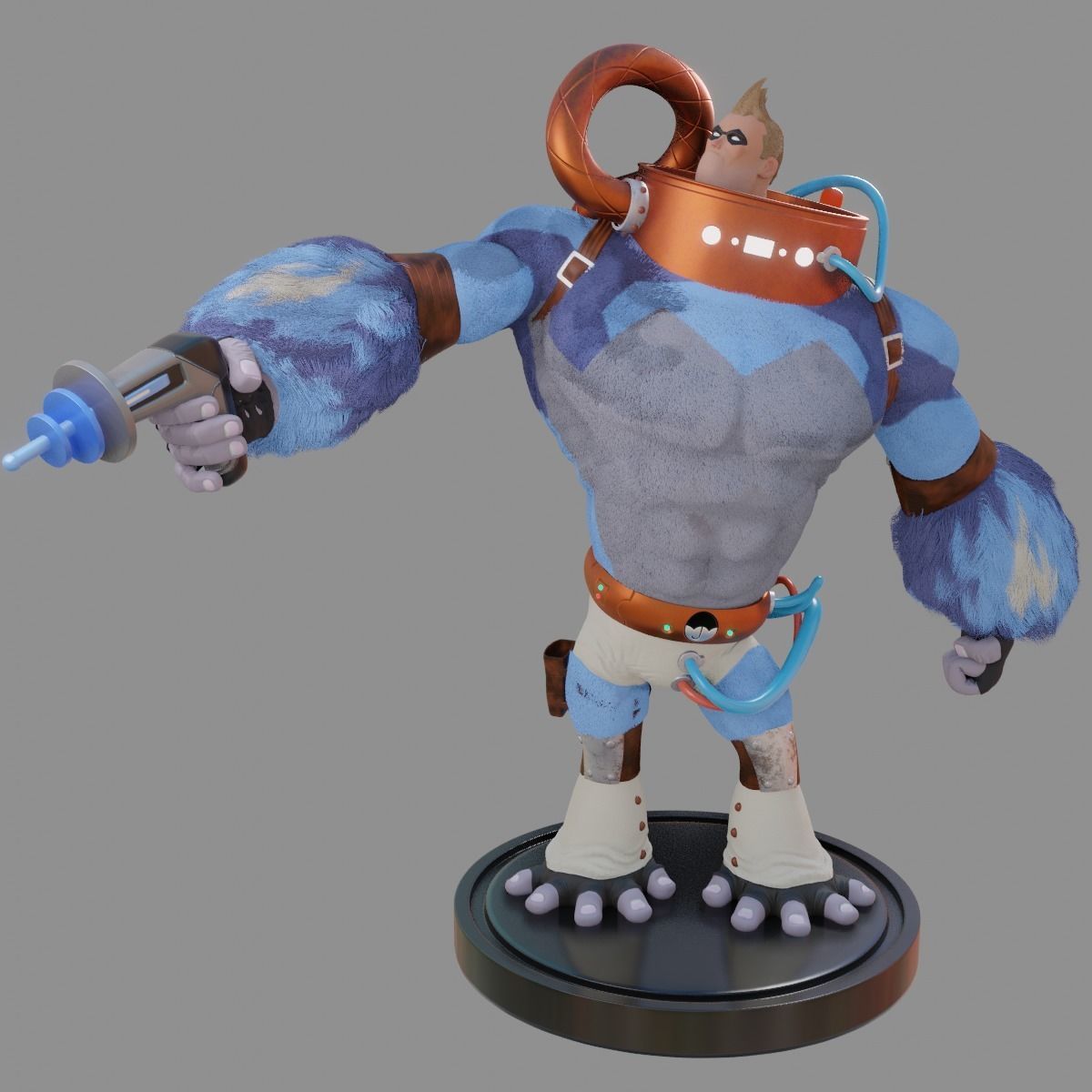 SpaceBoy Umbrella Academy 3D model_12