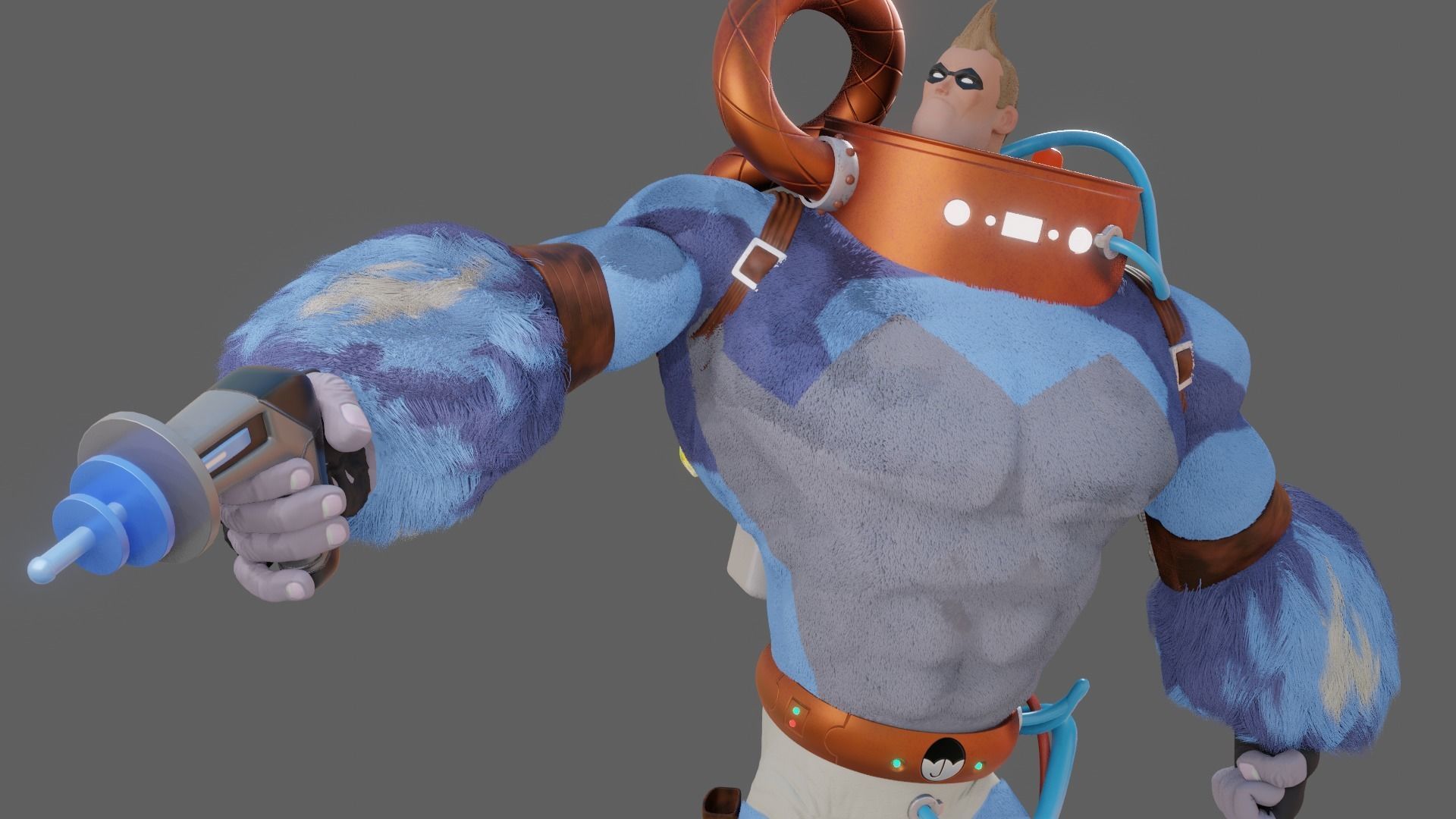 SpaceBoy Umbrella Academy 3D model_5