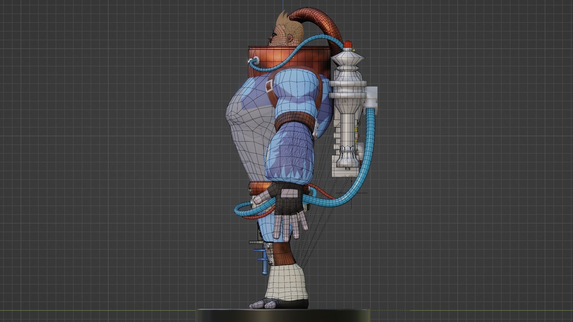 SpaceBoy Umbrella Academy 3D model_14