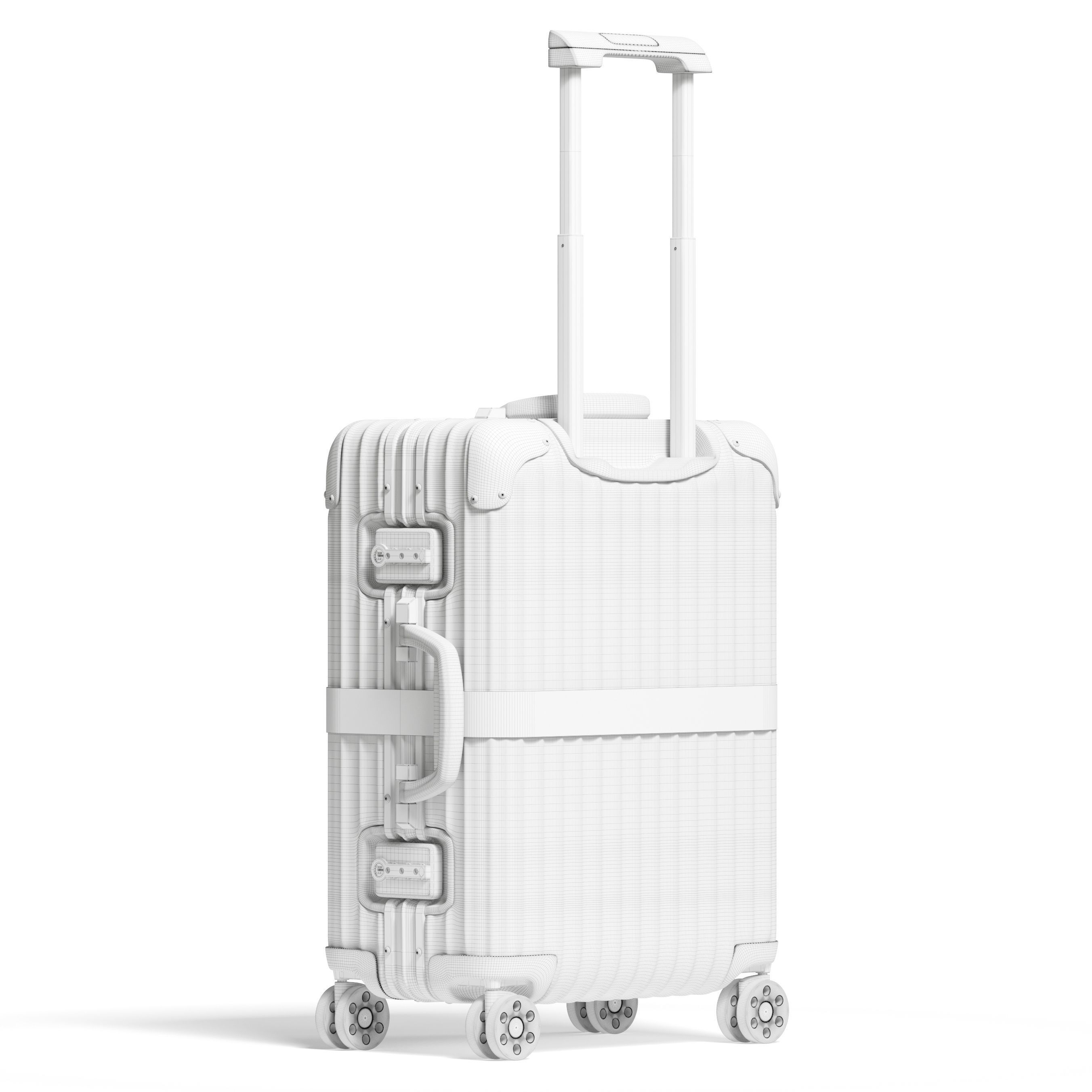 Moncler Rimowa Suitcase 3D model_7