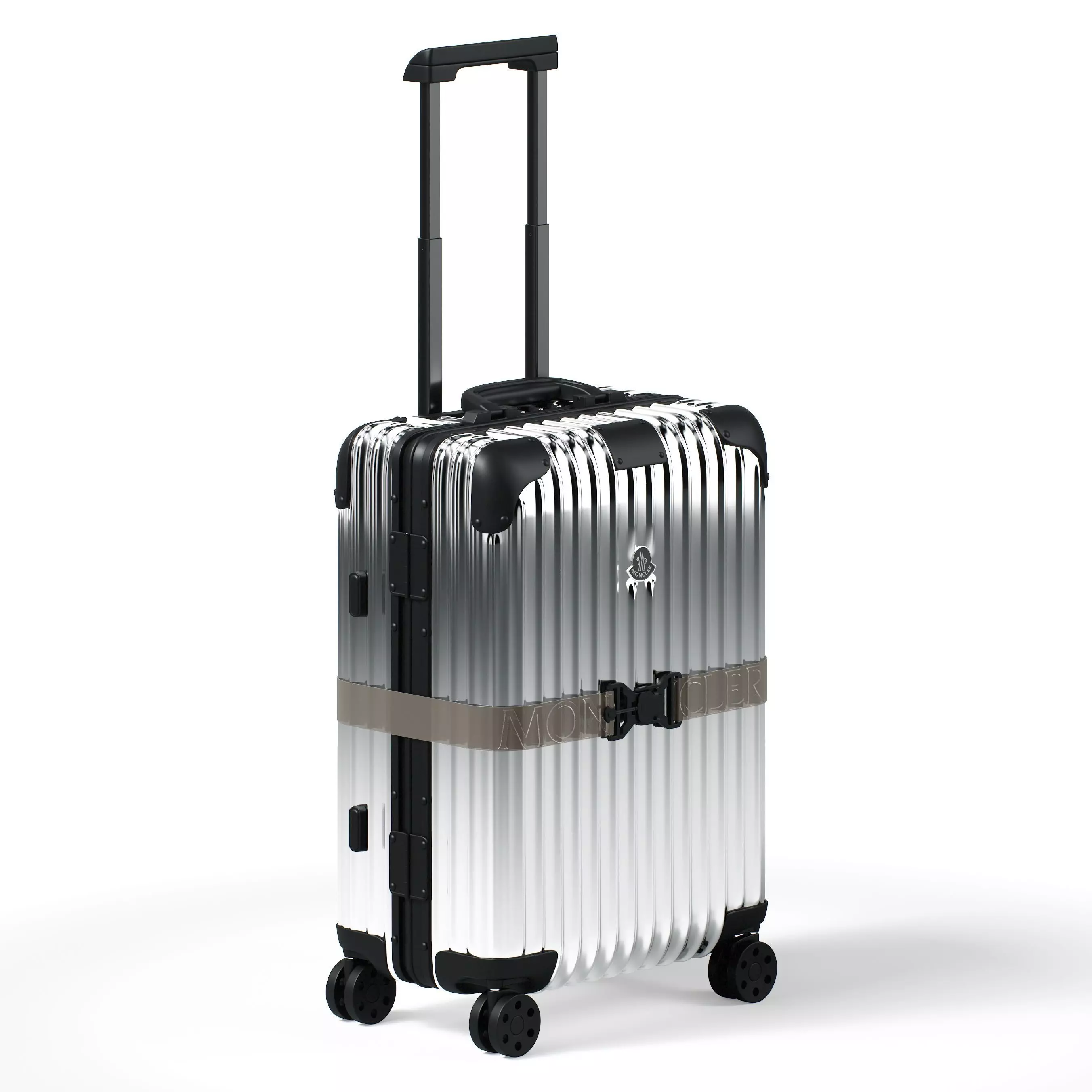 Moncler Rimowa Suitcase 3D model_0