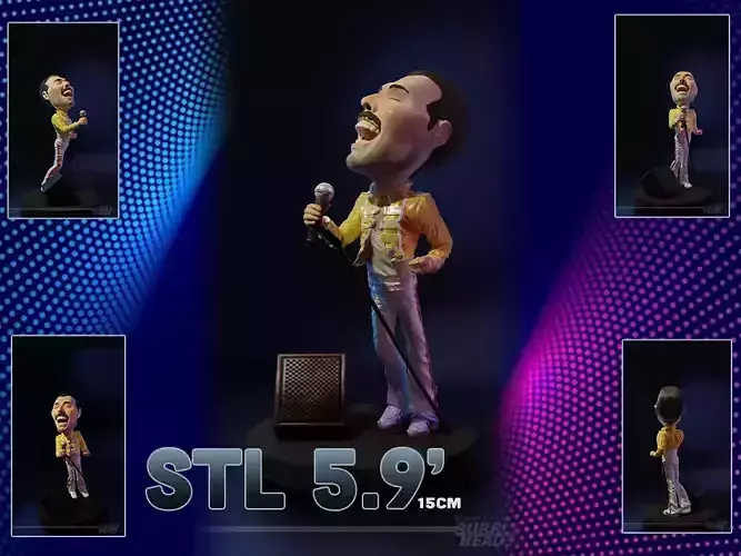 Freddie Mercury - Bubble Head