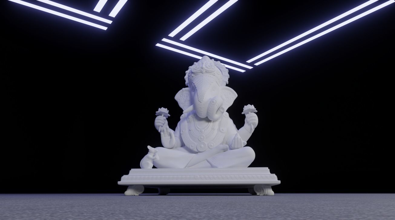 Ganesha Idol 3D Printable model 16 3D print model_15