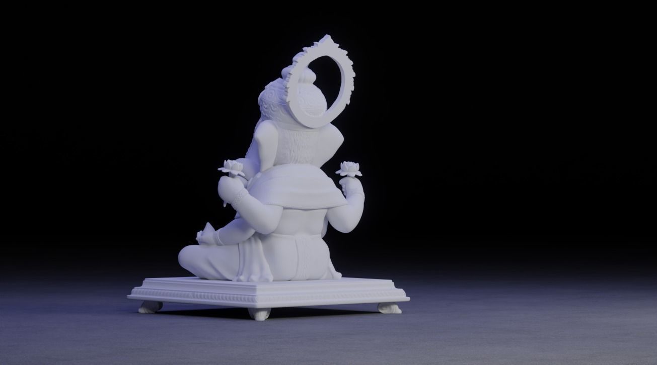 Ganesha Idol 3D Printable model 16 3D print model_9