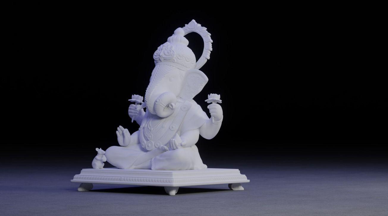 Ganesha Idol 3D Printable model 16 3D print model_12