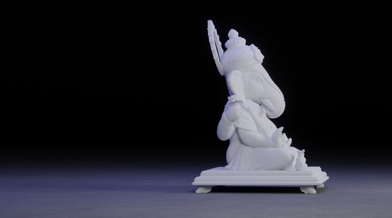Ganesha Idol 3D Printable model 16 3D print model_5