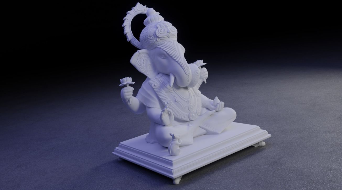 Ganesha Idol 3D Printable model 16 3D print model_19