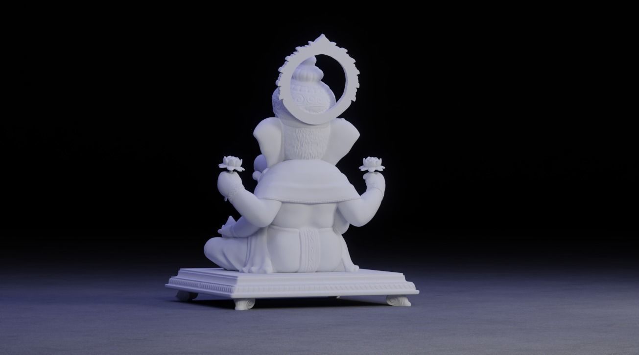 Ganesha Idol 3D Printable model 16 3D print model_8