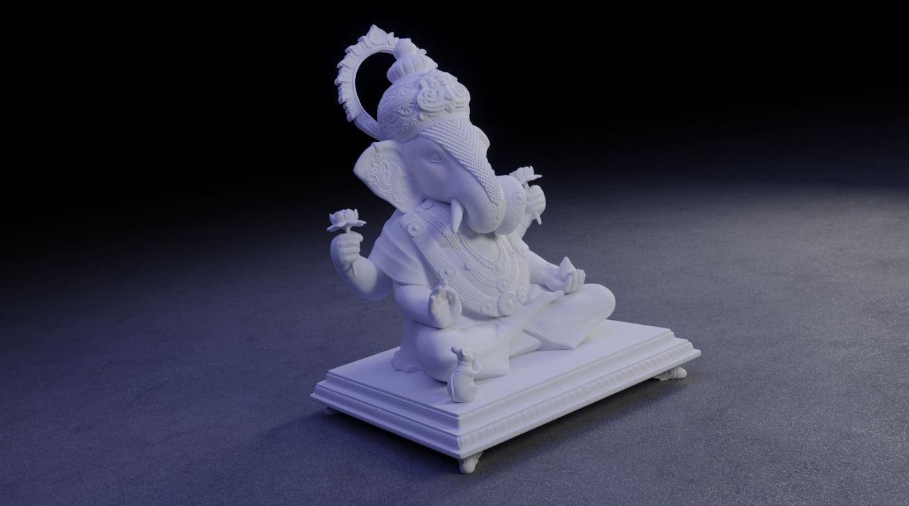 Ganesha Idol 3D Printable model 16 3D print model_16