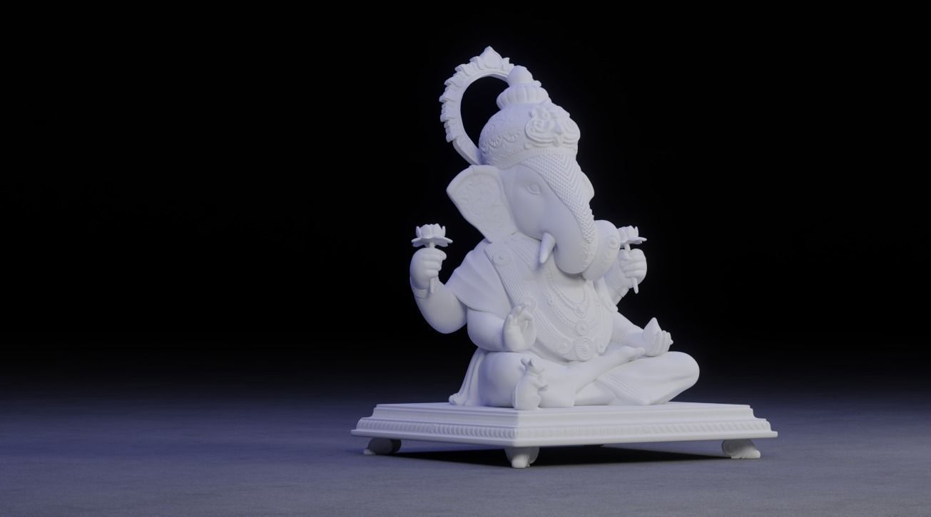 Ganesha Idol 3D Printable model 16 3D print model_3