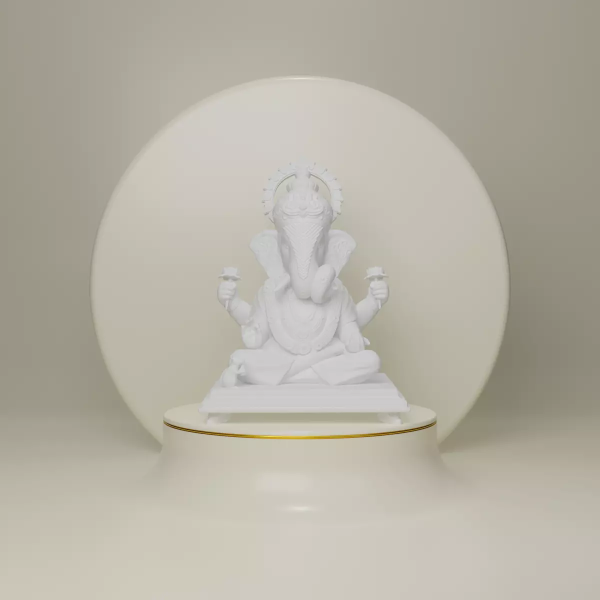 Ganesha Idol 3D Printable model 16 3D print model_0