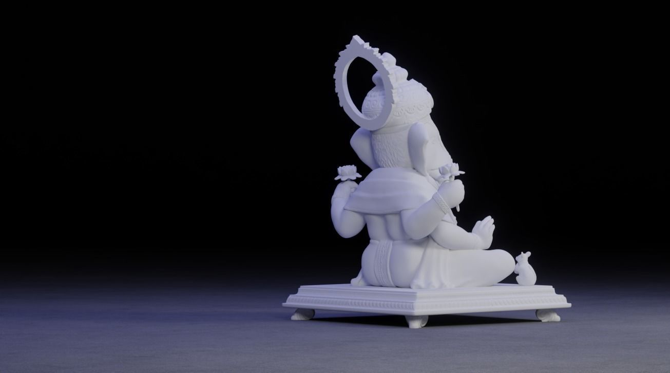 Ganesha Idol 3D Printable model 16 3D print model_6