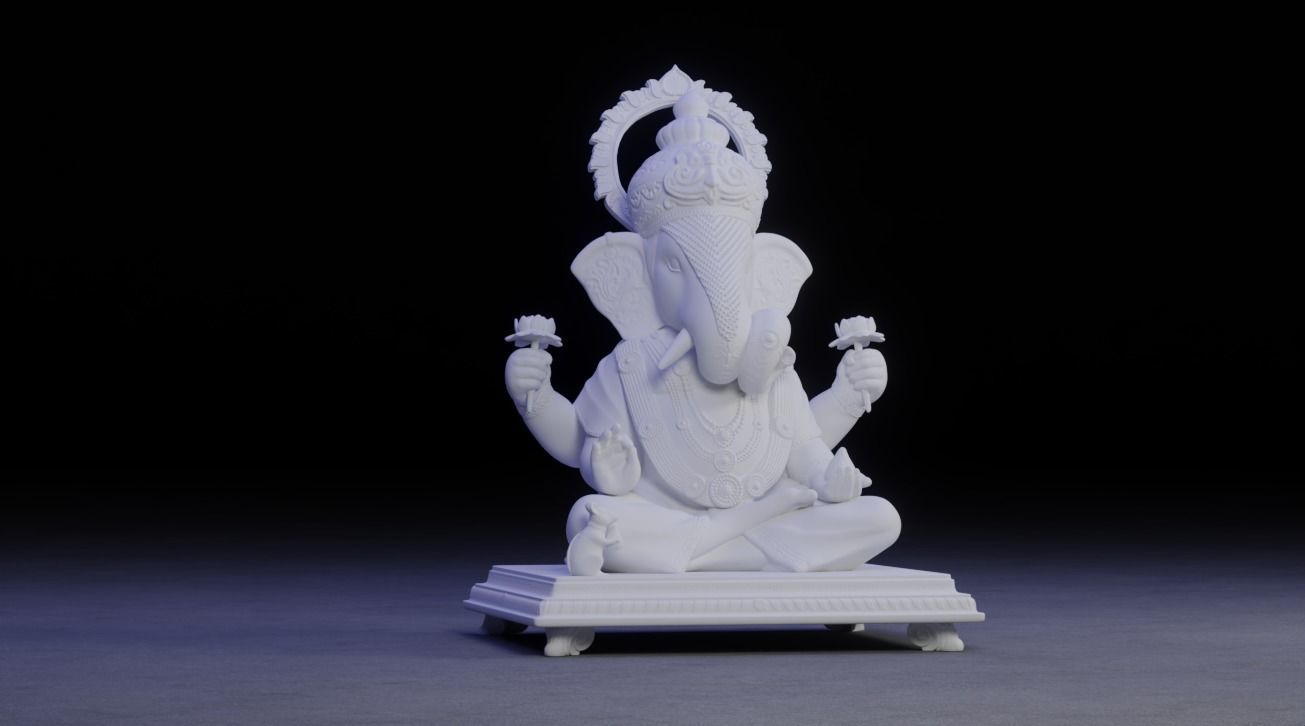 Ganesha Idol 3D Printable model 16 3D print model_2