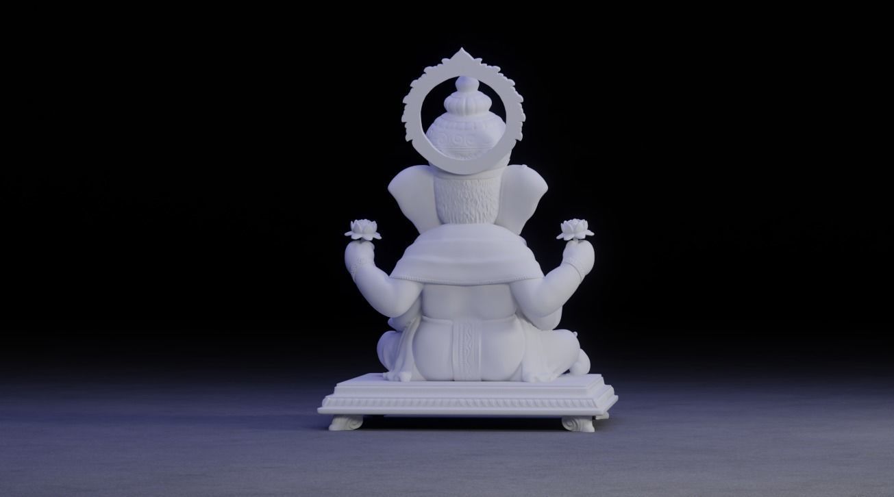 Ganesha Idol 3D Printable model 16 3D print model_7