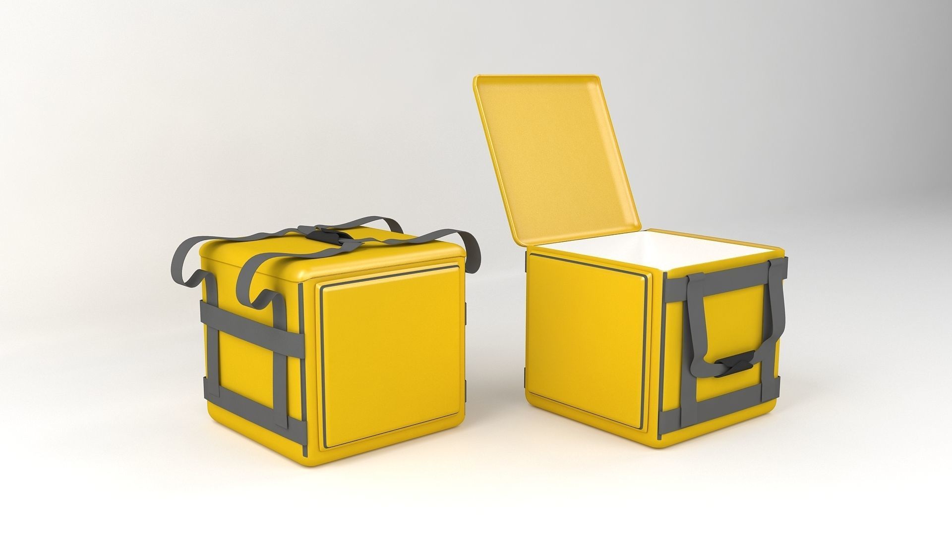 Square Delivery Bag 3D model_2