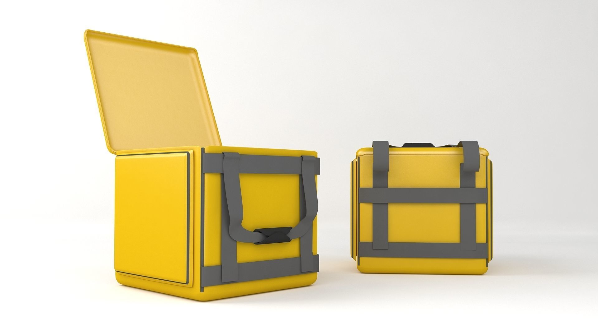 Square Delivery Bag 3D model_1