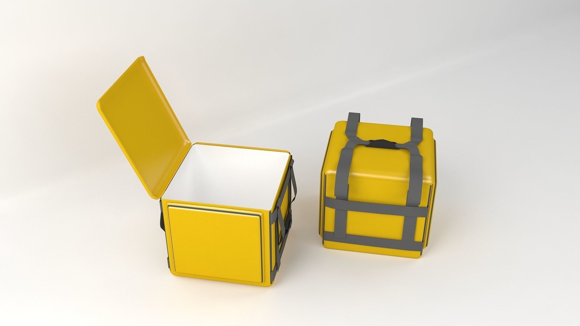 Square Delivery Bag 3D model_5