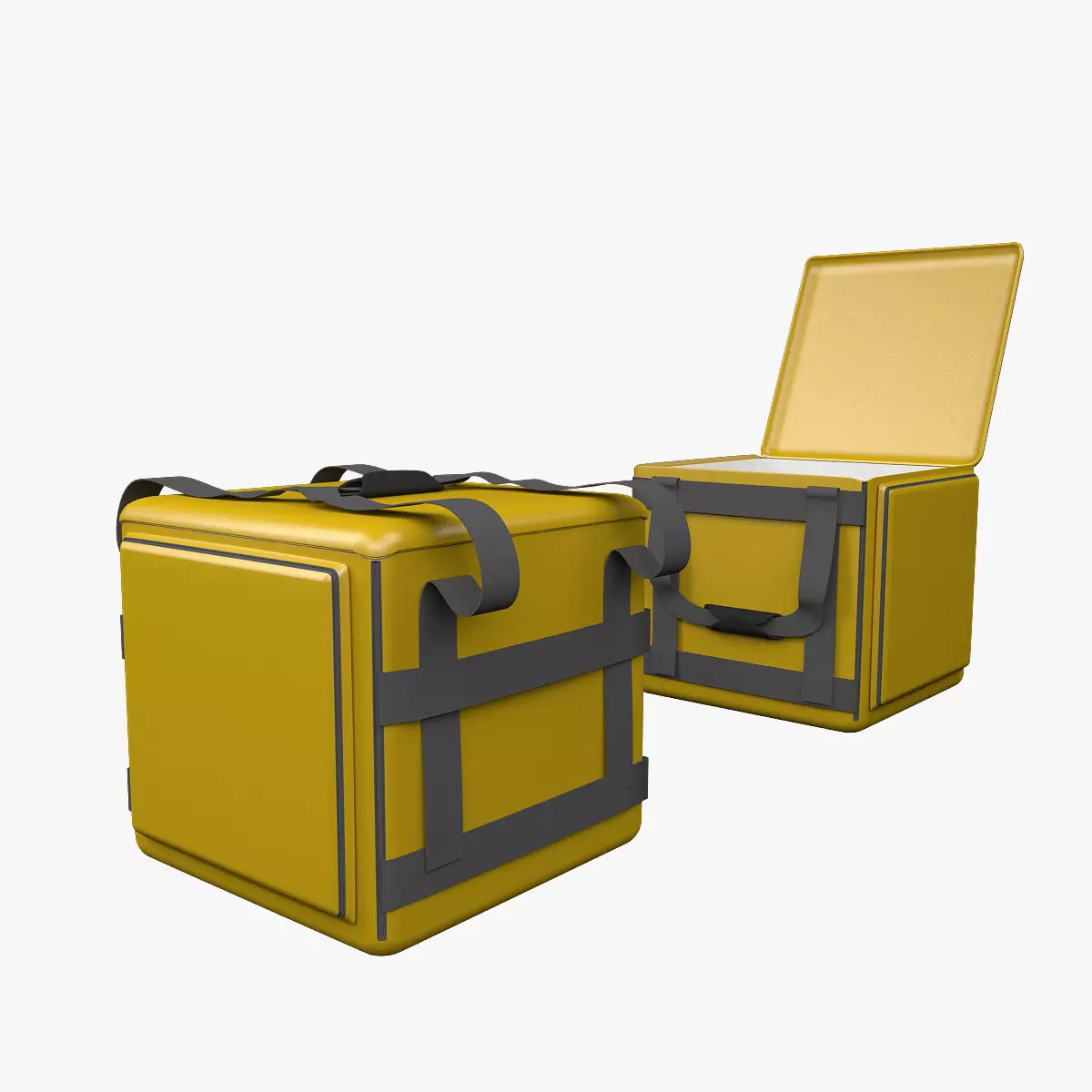 Square Delivery Bag 3D model_0