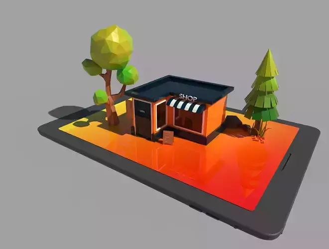 Shop Cartoon City Block store