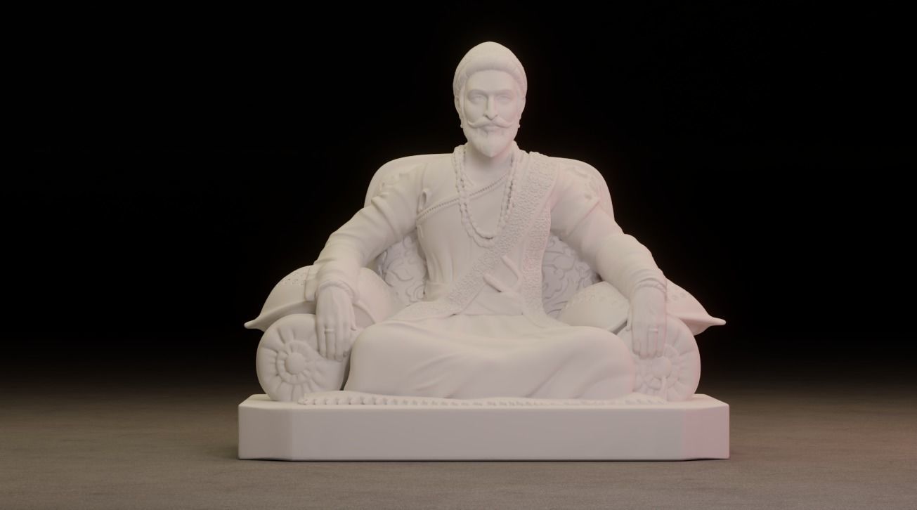 Shivaji Maharaj 3D Printable Model 2 3D print model_1