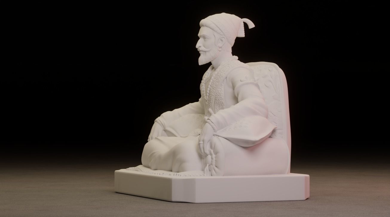 Shivaji Maharaj 3D Printable Model 2 3D print model_4