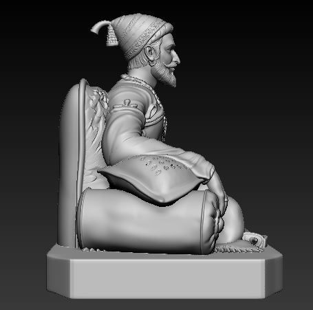 Shivaji Maharaj 3D Printable Model 2 3D print model_13