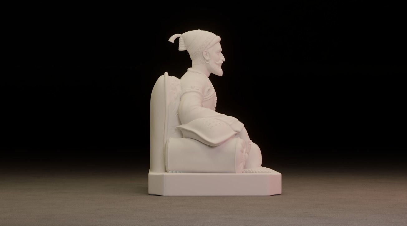Shivaji Maharaj 3D Printable Model 2 3D print model_16