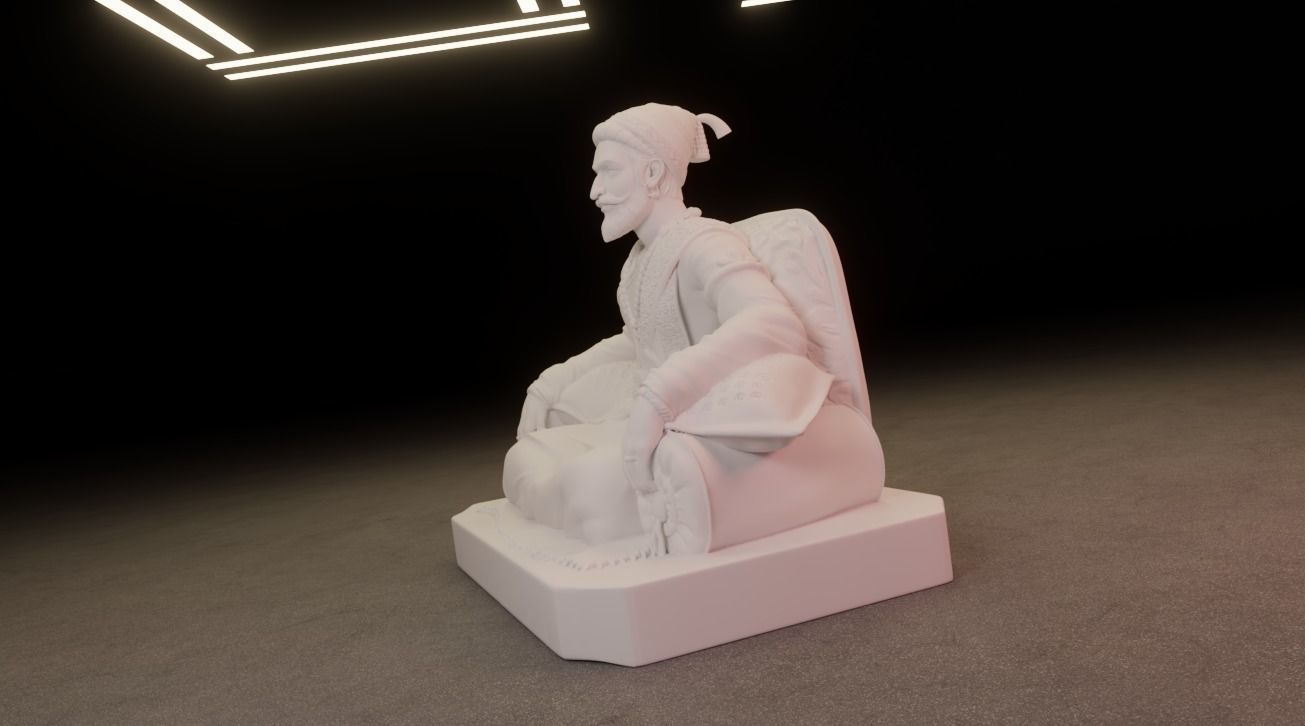 Shivaji Maharaj 3D Printable Model 2 3D print model_7