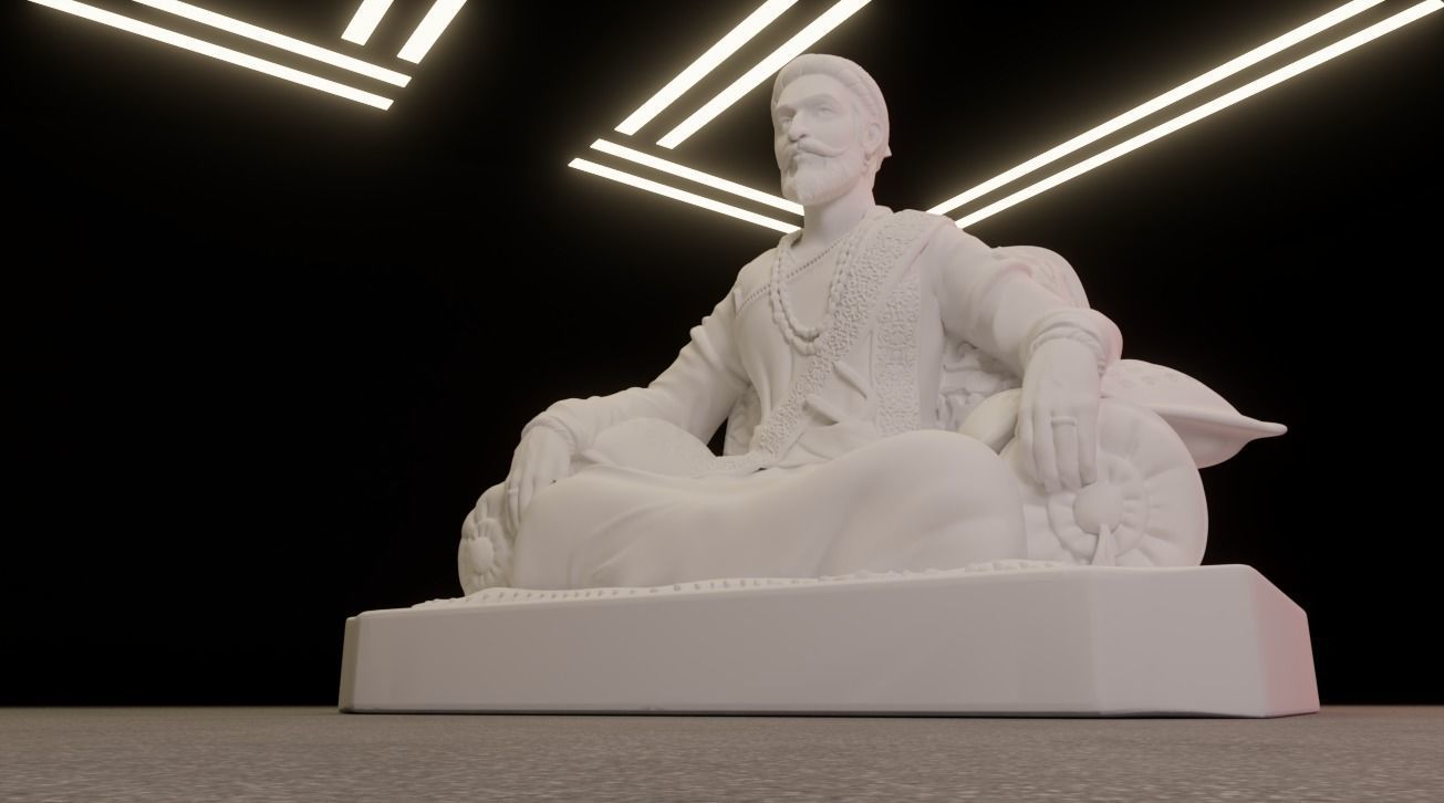 Shivaji Maharaj 3D Printable Model 2 3D print model_12