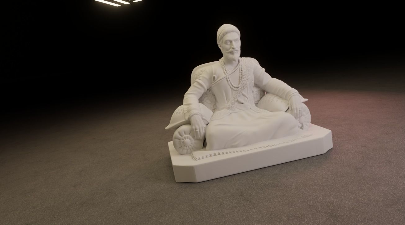 Shivaji Maharaj 3D Printable Model 2 3D print model_8