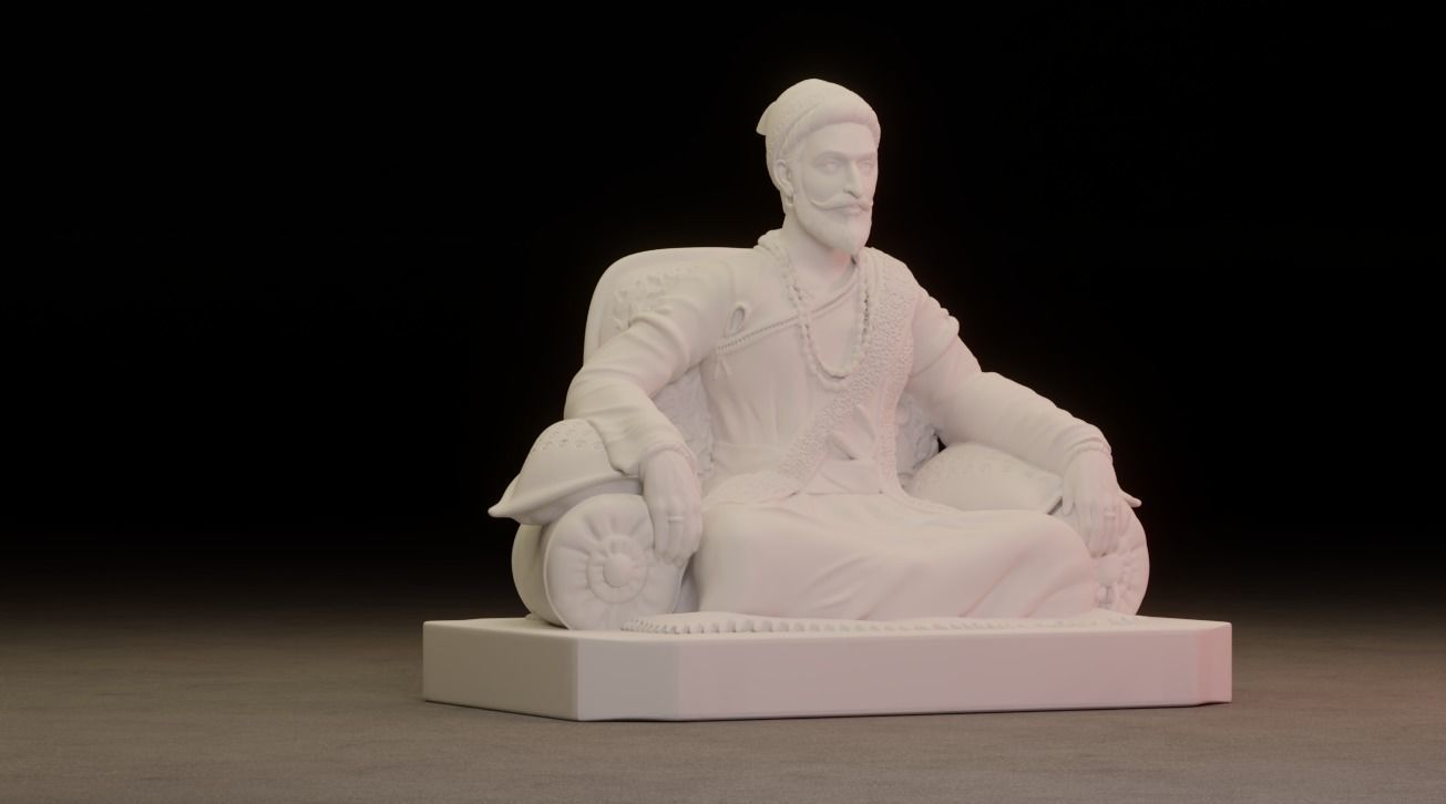 Shivaji Maharaj 3D Printable Model 2 3D print model_14