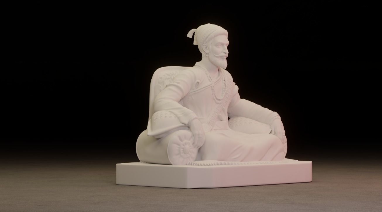 Shivaji Maharaj 3D Printable Model 2 3D print model_15