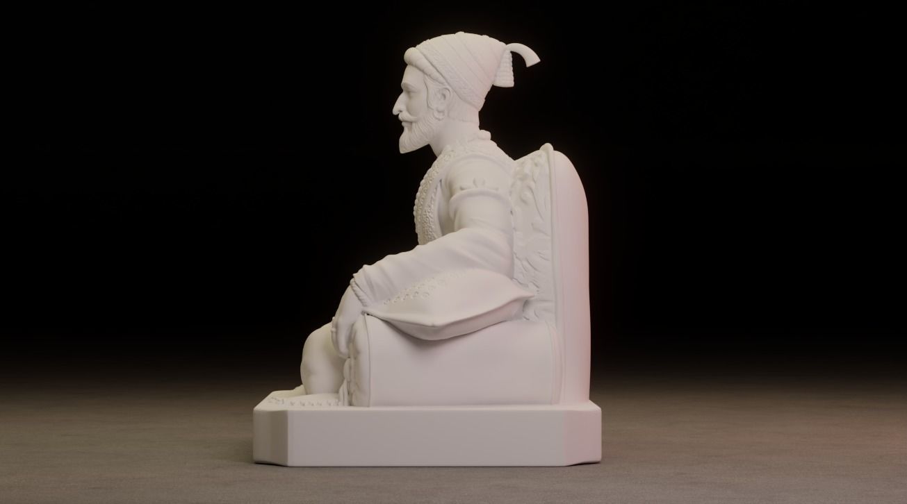 Shivaji Maharaj 3D Printable Model 2 3D print model_3