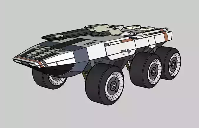 Mako MassEffect Low-poly 3D model