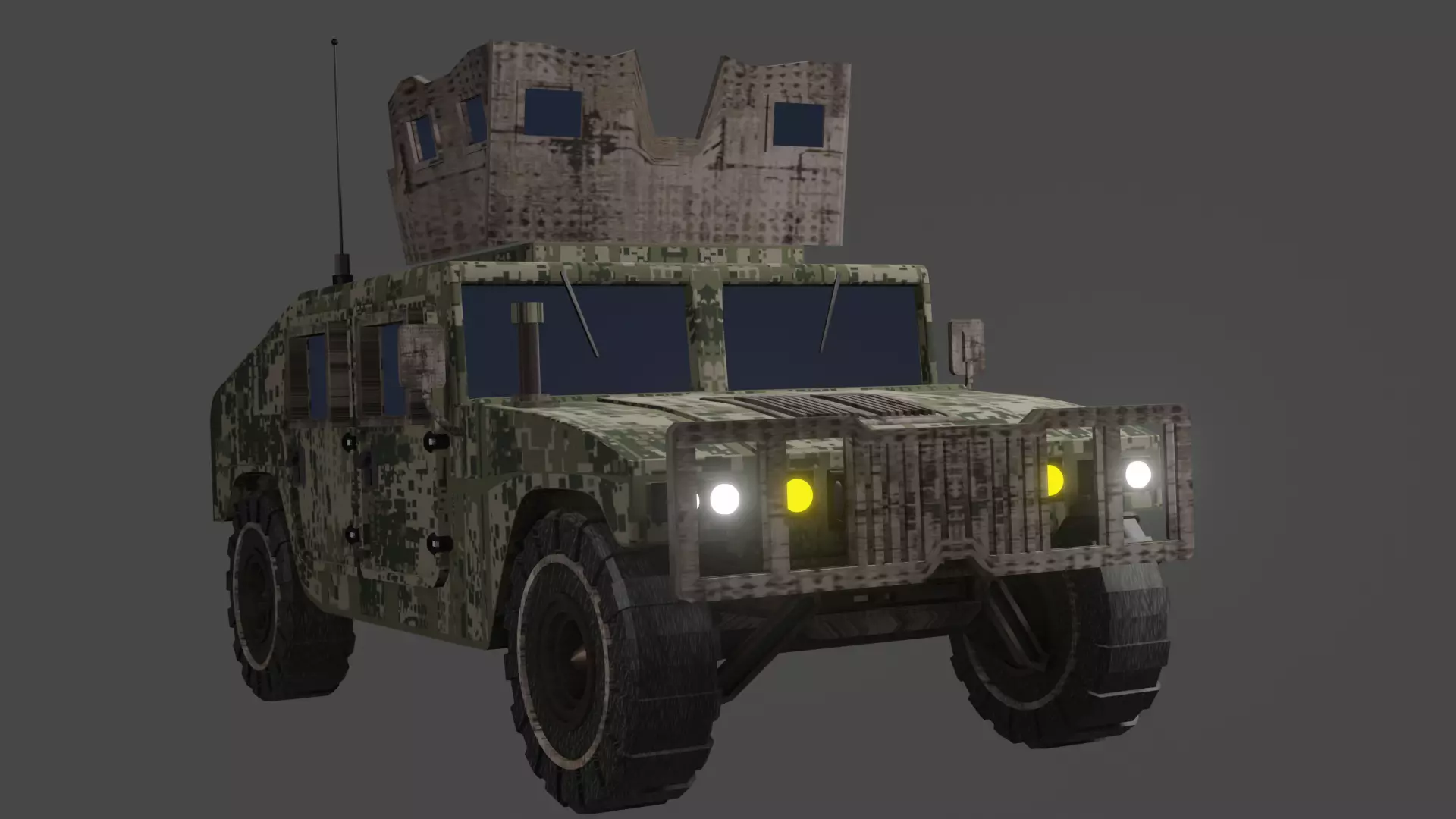 hummer military vihecle 3D model