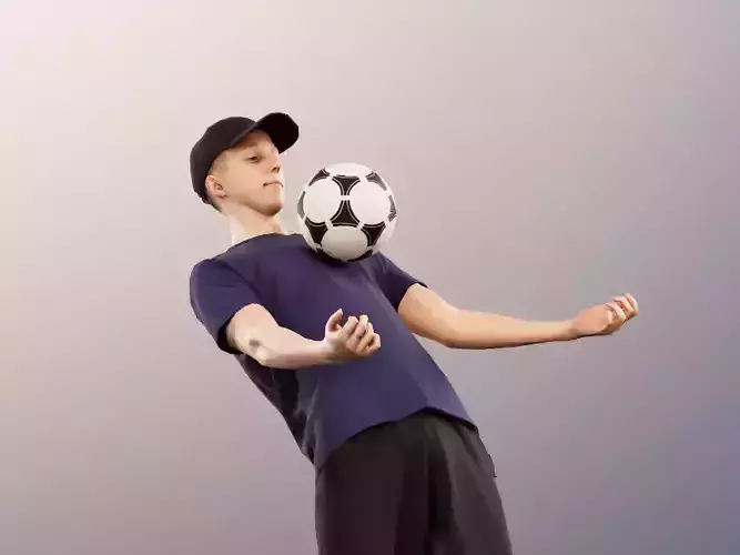 Max 13126 - Young Man Playing Soccer